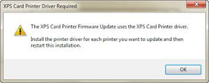 How do I update my card printers firmware?