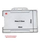 Size of Ridged Clear Cardholder