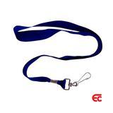 Blue Flat Lanyard with swivel clip