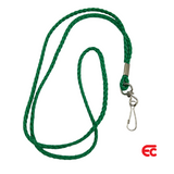 Cord lanyard with swivel clip Green