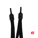 Front of Black Ribbon Lanyard