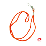 Cord lanyard with swivel clip orange