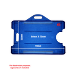 Size of blue ID cardholder