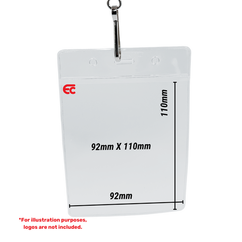 92mm X 110mm Lanyard ID Card Pouches