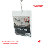 ID card pouch with two CR80 cards