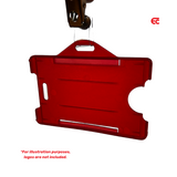 Horizontal burgundy cardholder