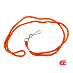 Orange cord lanyard with swivel clip