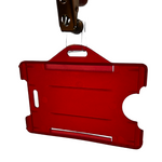 Horizontal burgundy cardholder