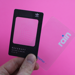 Clear or transparent business card
