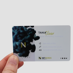 Frosted business card