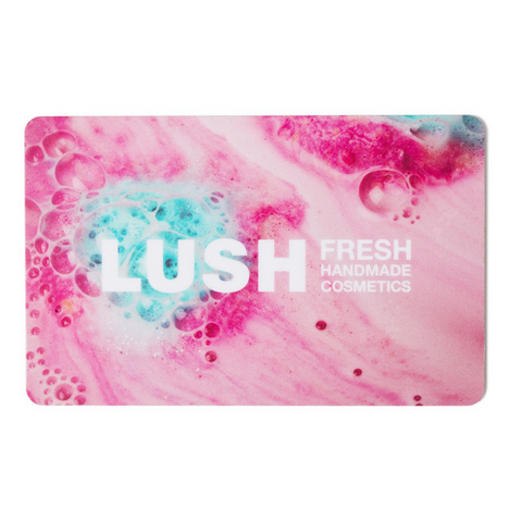 Lush cosmetics gift card