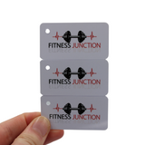 Gym key tag cards