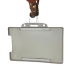 Side angle of frosted cardholder
